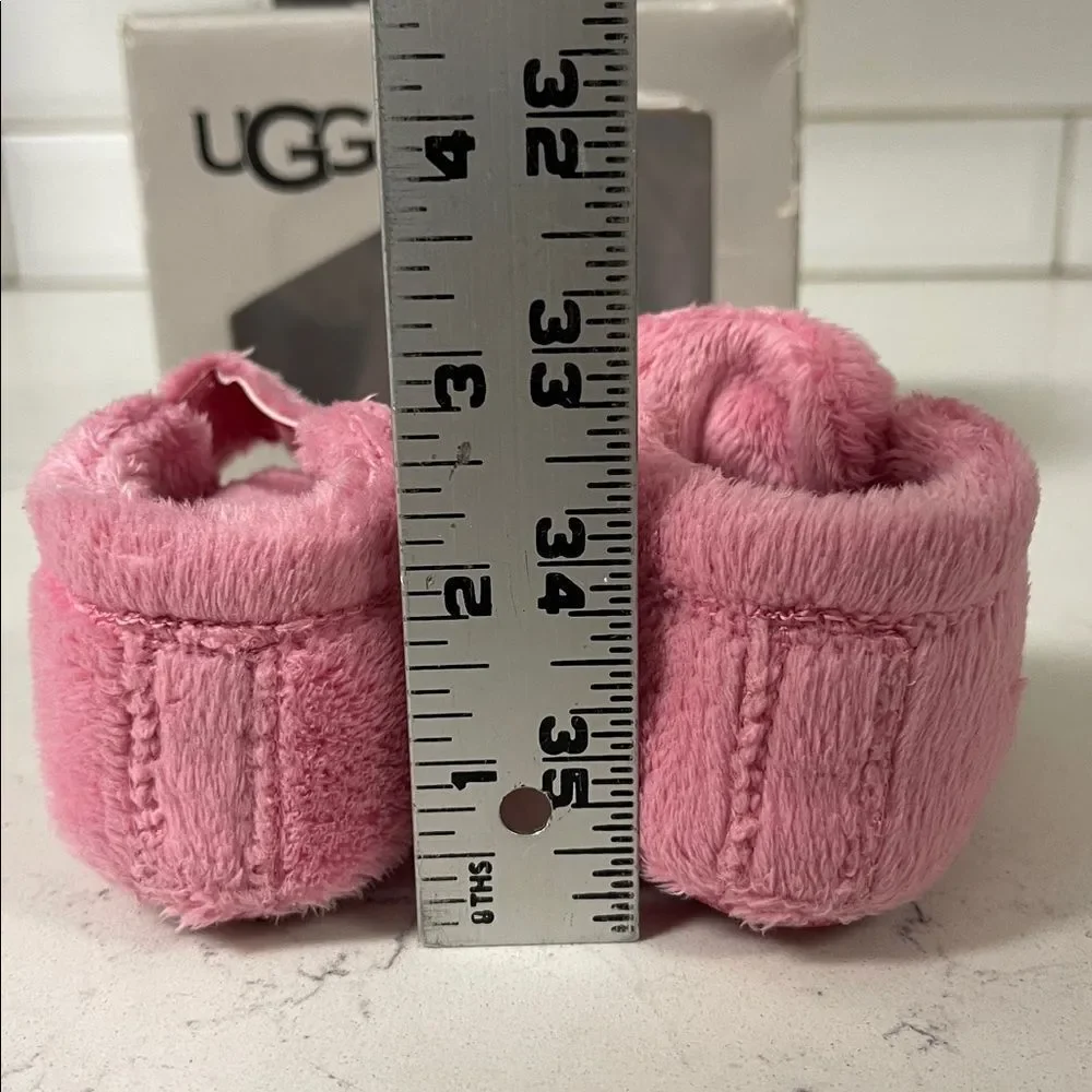 UGG Bixbee Bootie Fuzzy Pink Bloom Baby Slippers Size 0/1